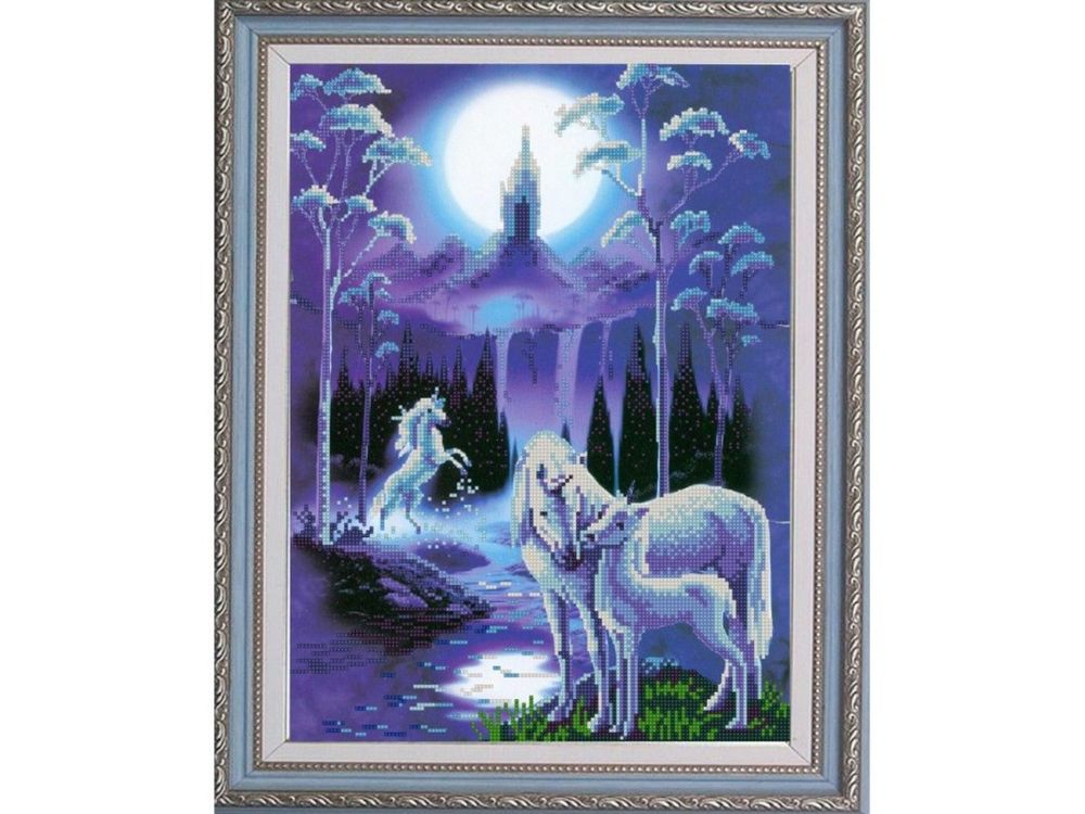 

Рисунок на ткани Лунная ночь