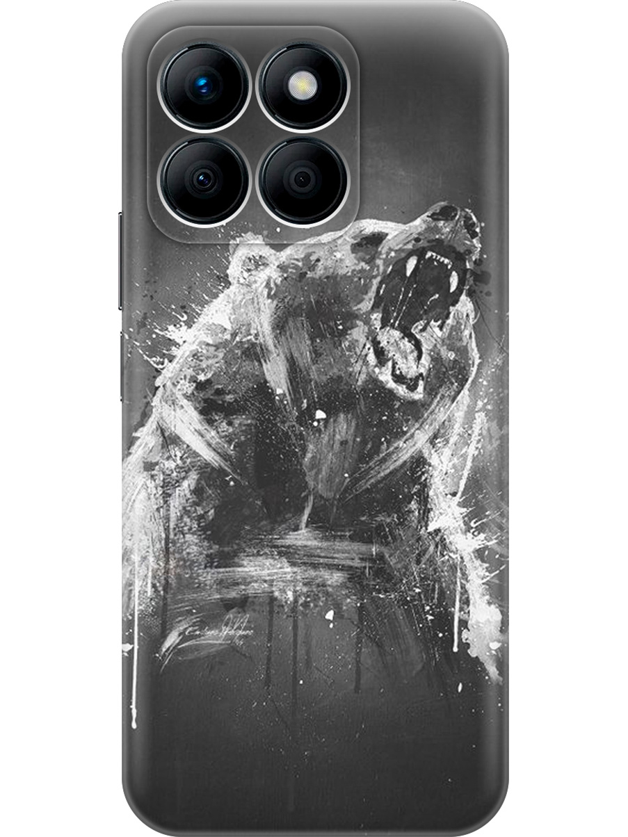 

Силиконовый чехол на Honor X8b с принтом "Разъяренный медведь", Прозрачный;коричневый;серый;черный, 781973213