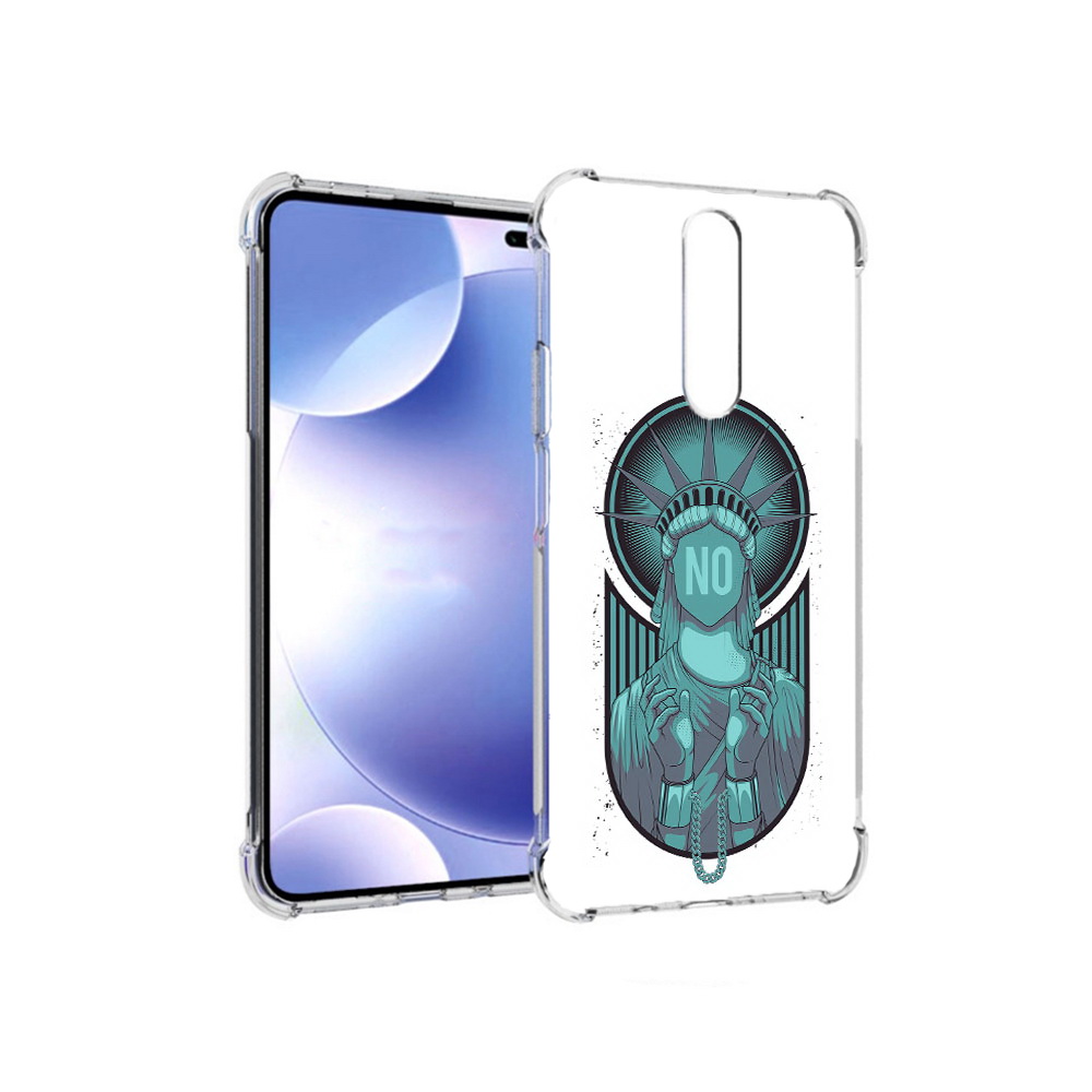 Чехол MyPads Tocco для Xiaomi Redmi k30 статуя свободы зеленый (PT226950.302.623)