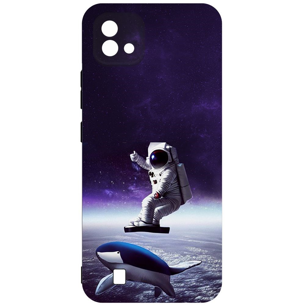 

Чехол-накладка Софт Спейсбордер для Realme C20, Черный