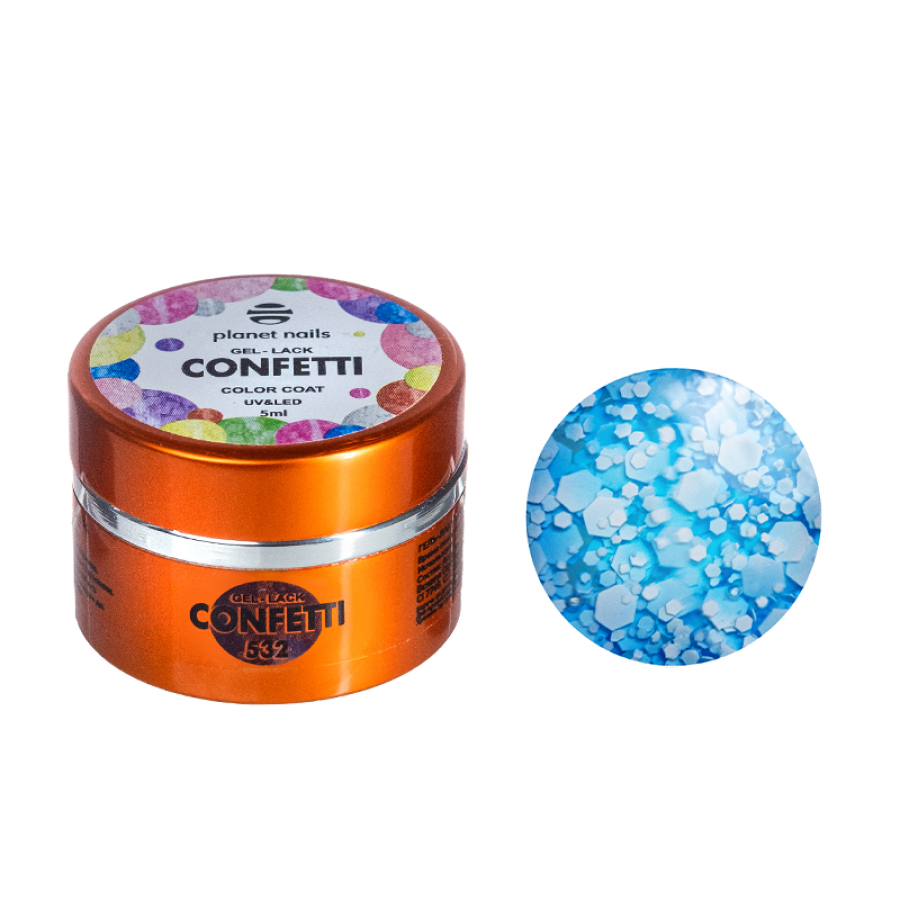 Гель-лак Planet Nails CONFETTI  532, 5 мл