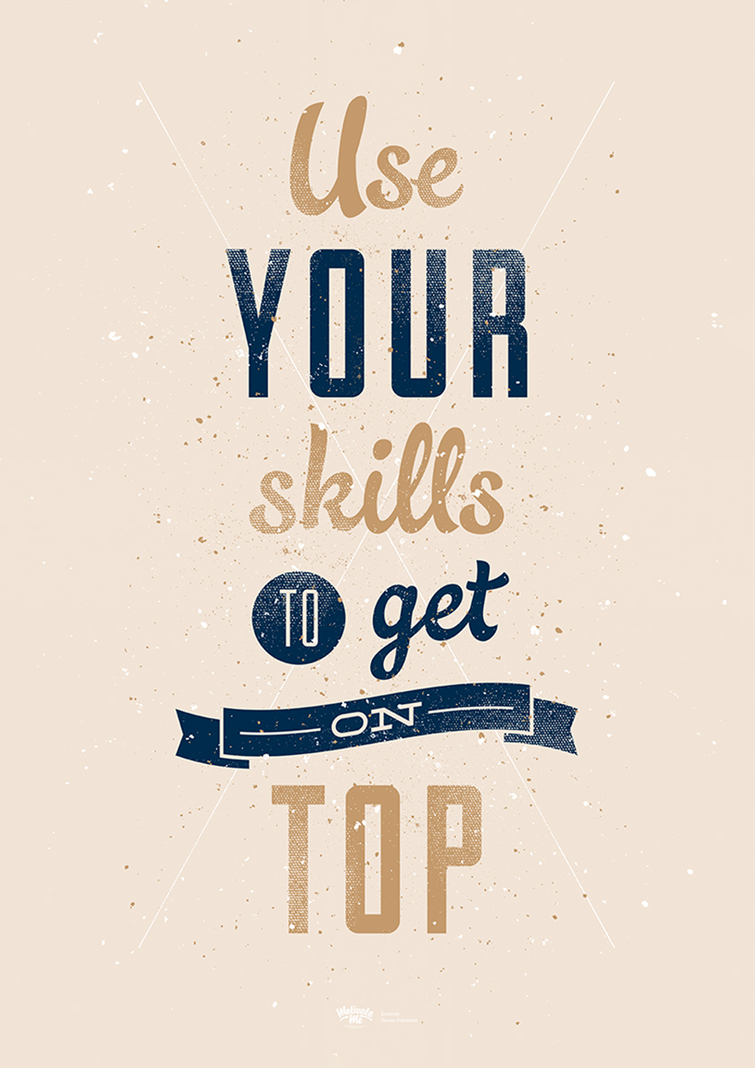 

Большой мотивационный постер на стену Use Your Skills 60х90 см без рамы, MMSKILLS