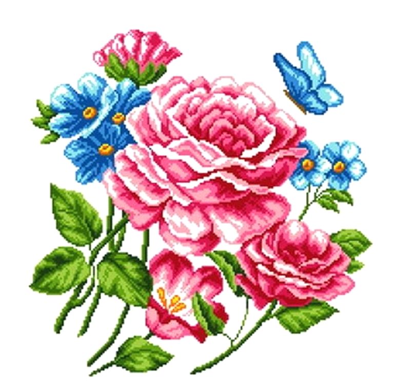 

Рисунок на ткани Летний блюз