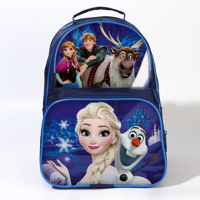 

Disney Рюкзак школьный с эргономической спинкой, 37х26х15 см, Холодное сердце, Синий