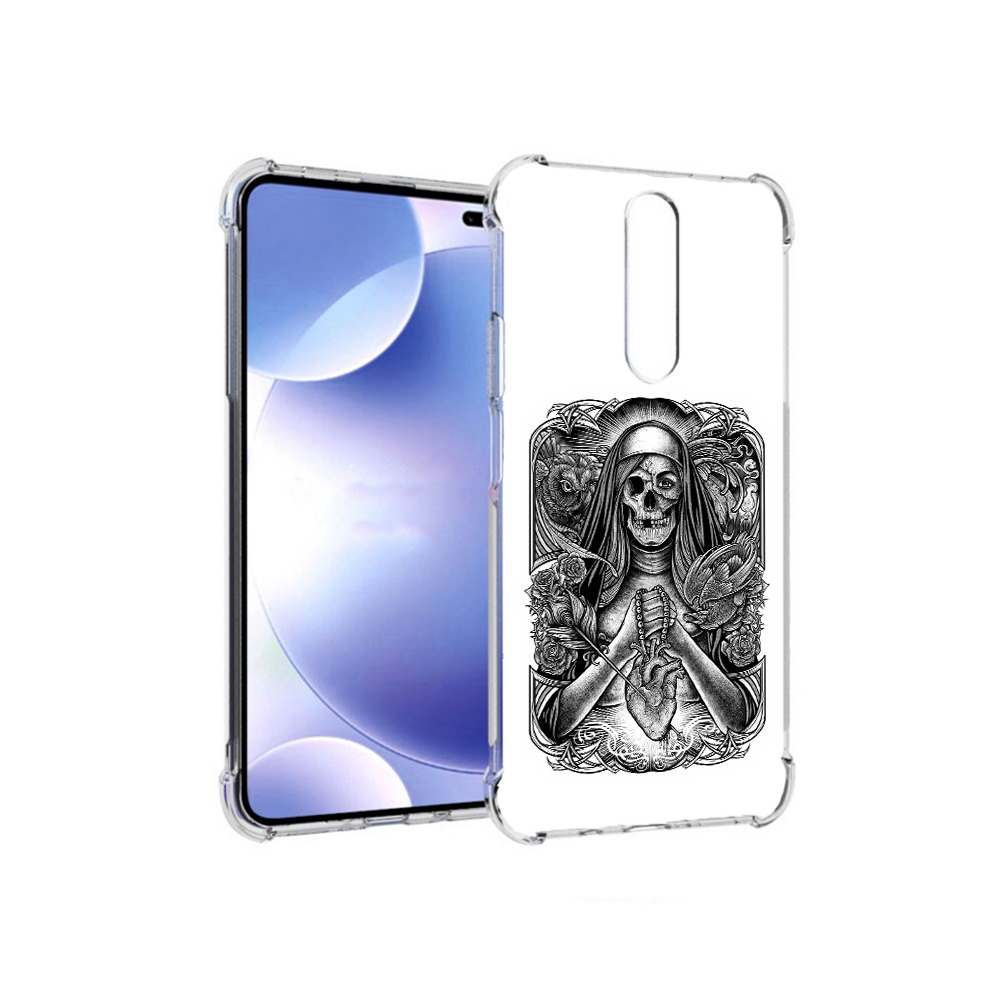 

Чехол MyPads Tocco для Xiaomi Redmi k30 скелет с сердцем (PT226950.302.603), Прозрачный, Tocco