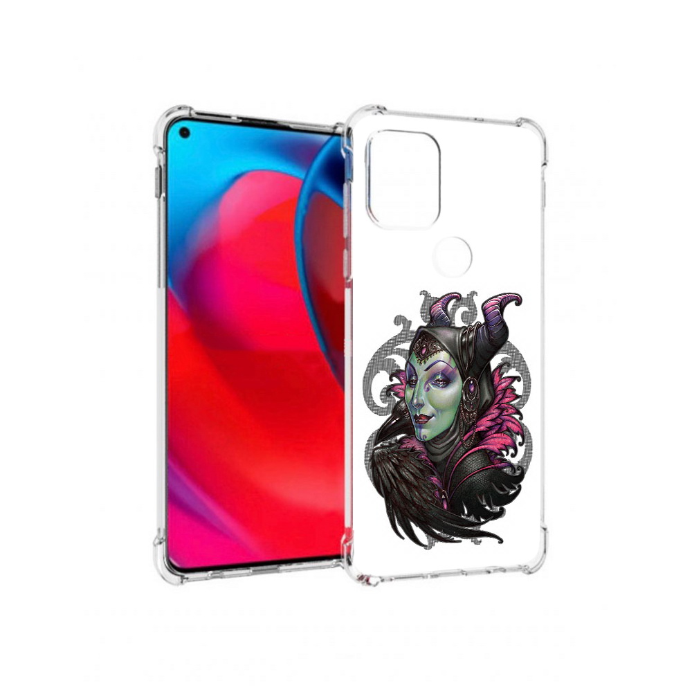 

Чехол MyPads Tocco для Motorola Moto G зеленая девушка с вороном (PT227067.359.357), Прозрачный, Tocco