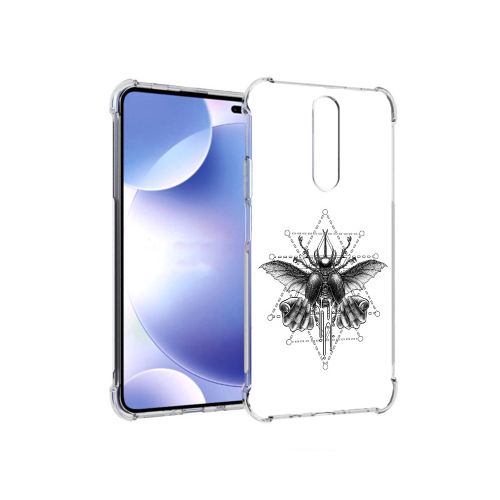 

Чехол MyPads Tocco для Xiaomi Redmi k30 скарабей (PT226950.302.601), Прозрачный, Tocco