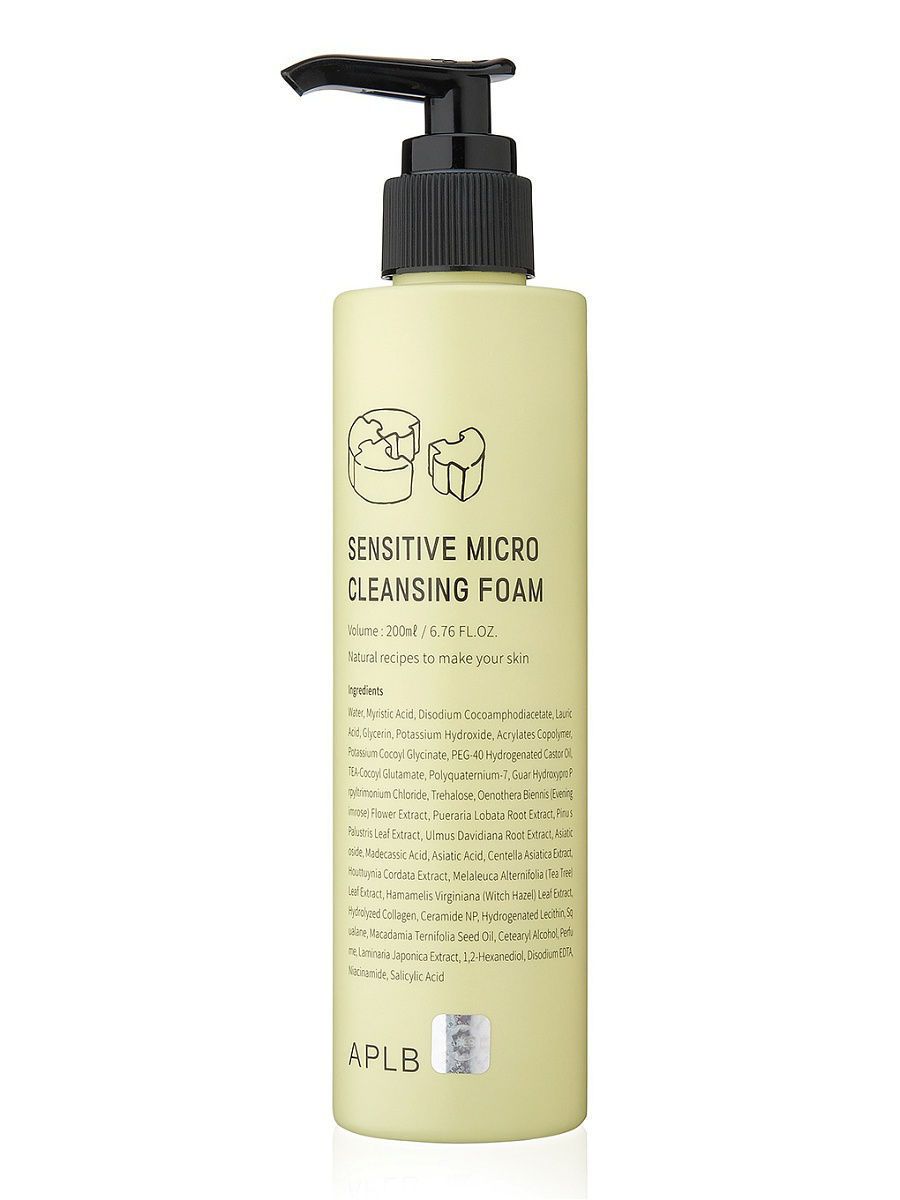

Пенка для умывания APLB, натуральная SENSITIVE MICRO CLEANSING FOAM, 200гр, APLB_09