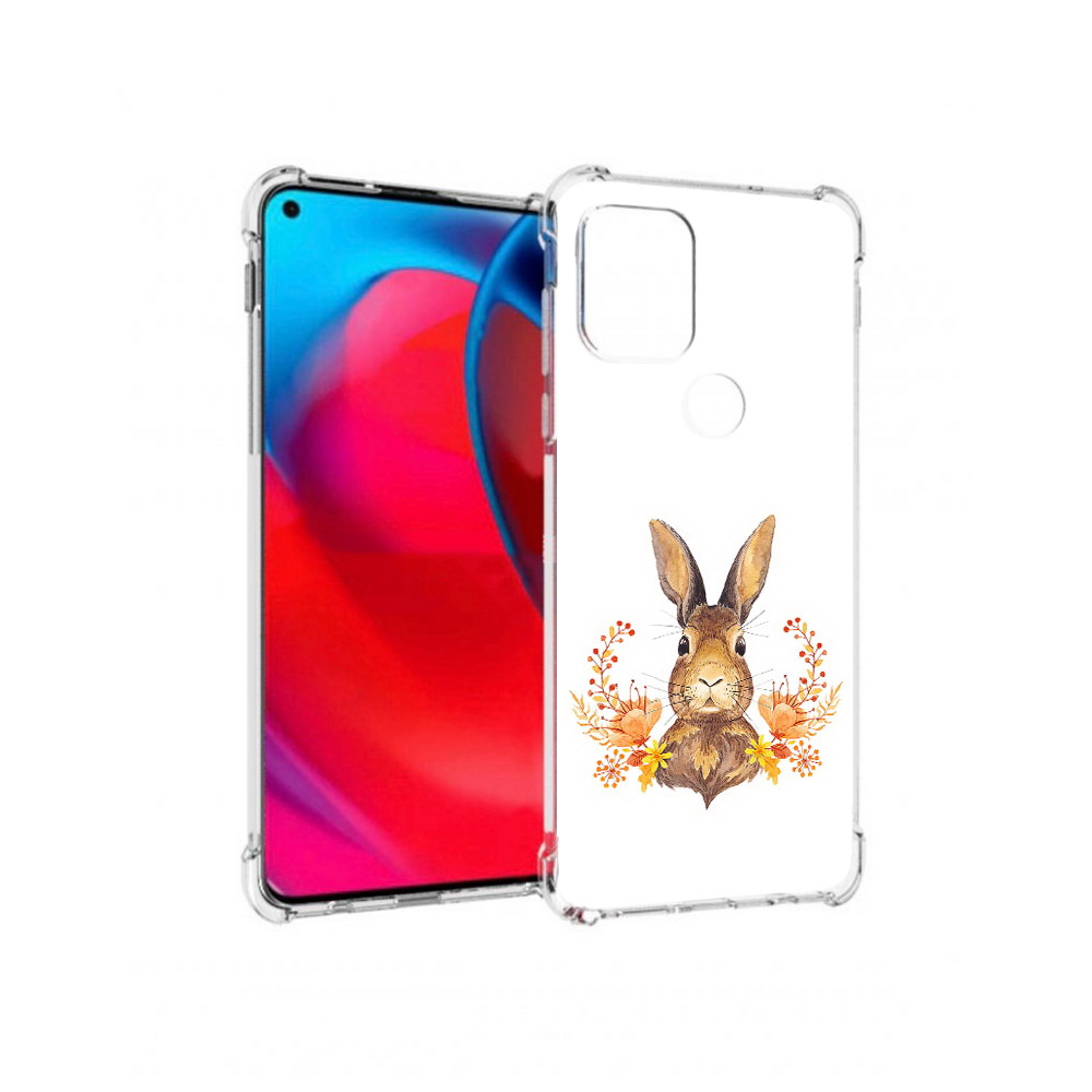 

Чехол MyPads Tocco для Motorola Moto G зайка в цветах (PT227067.359.349), Прозрачный, Tocco