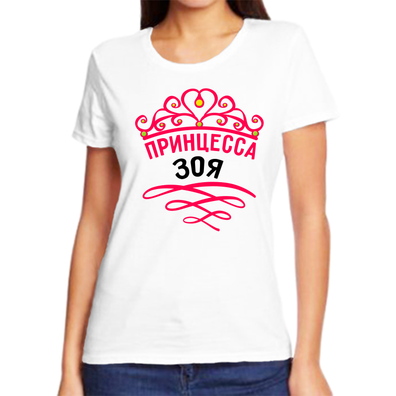 

Футболка женская белая 66 р-р принцесса зоя, Белый, fzh_princessa_zoya