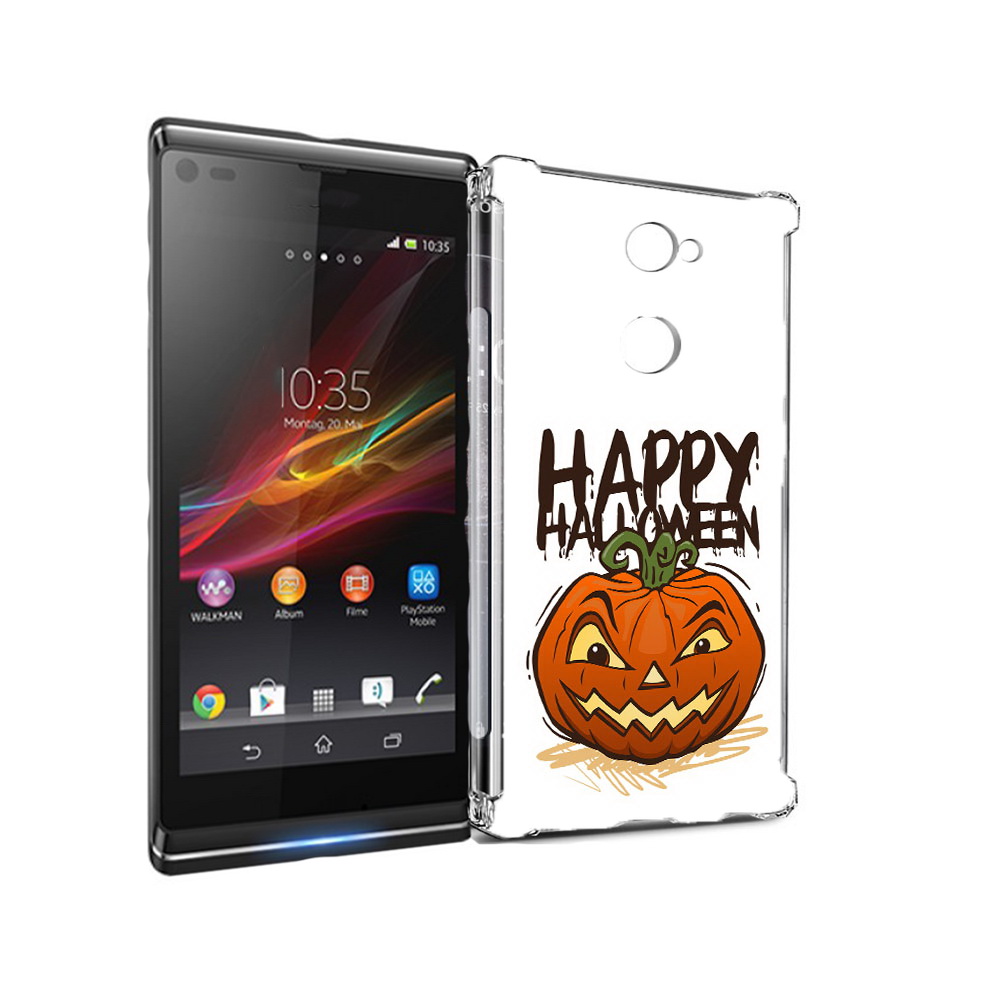 

Чехол MyPads Tocco для Sony Xperia L2 Хэллоуин счастливый (PT99662.233.195), Прозрачный, Tocco