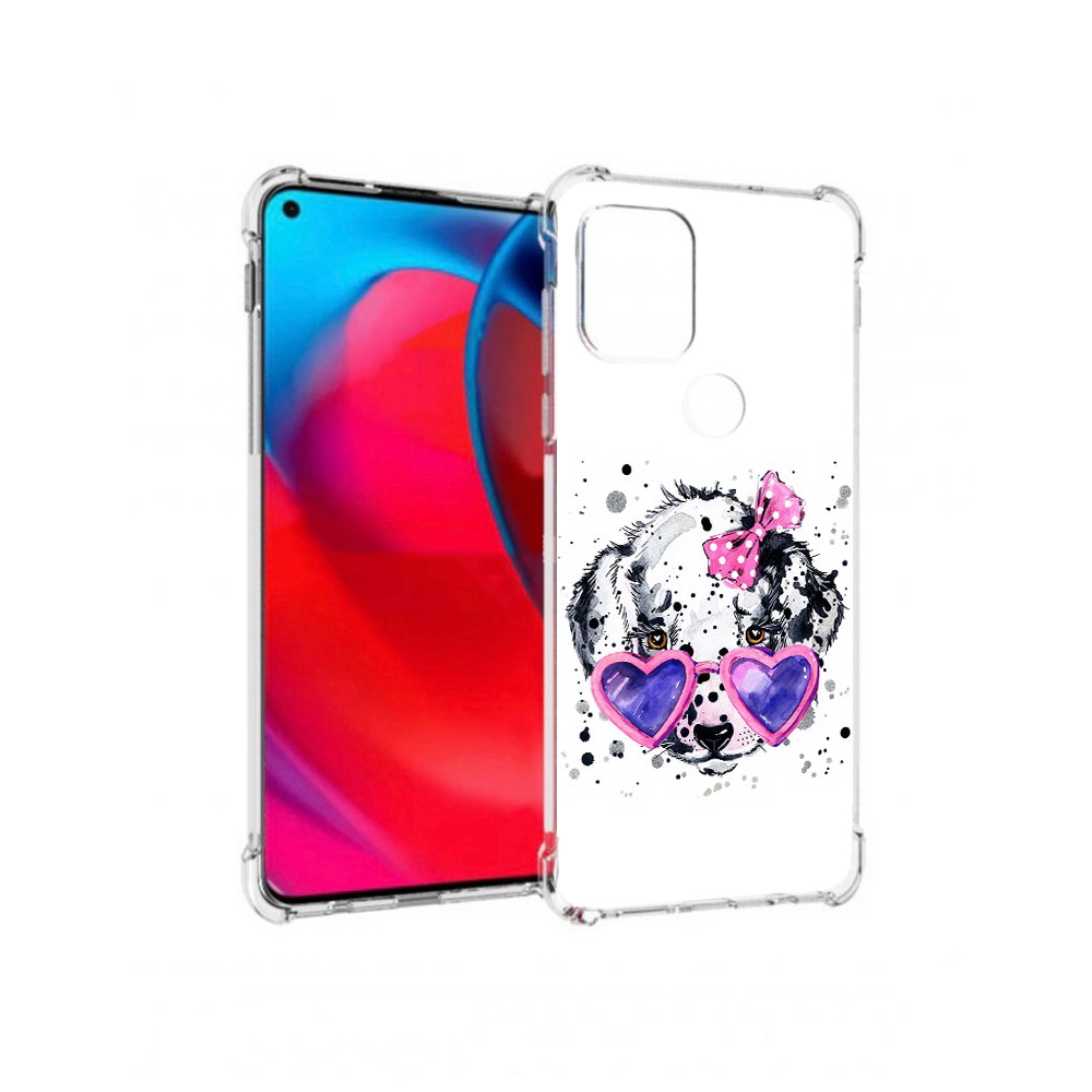 

Чехол MyPads Tocco для Motorola Moto G долматинец в очках (PT227067.359.337), Прозрачный, Tocco