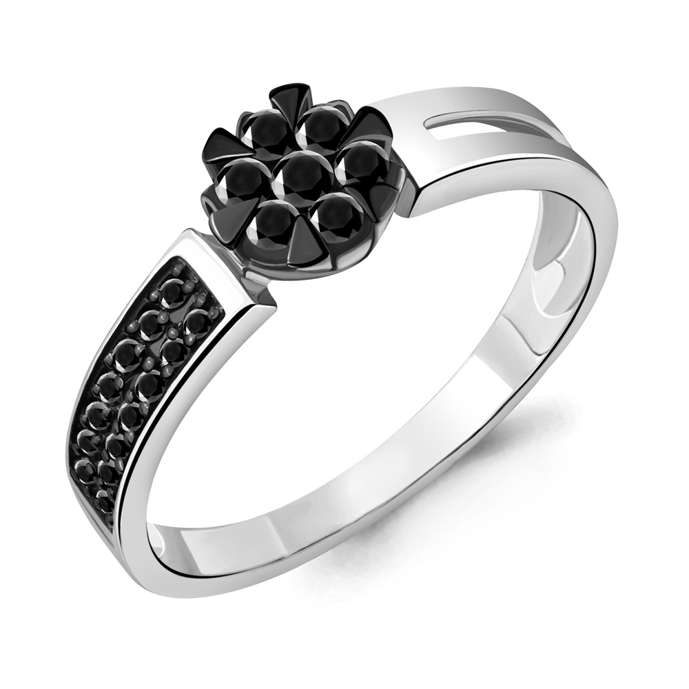 

Кольцо из белого золота с бриллиантом р., Aquamarine 963666Ч, 963666Ч_585_бз