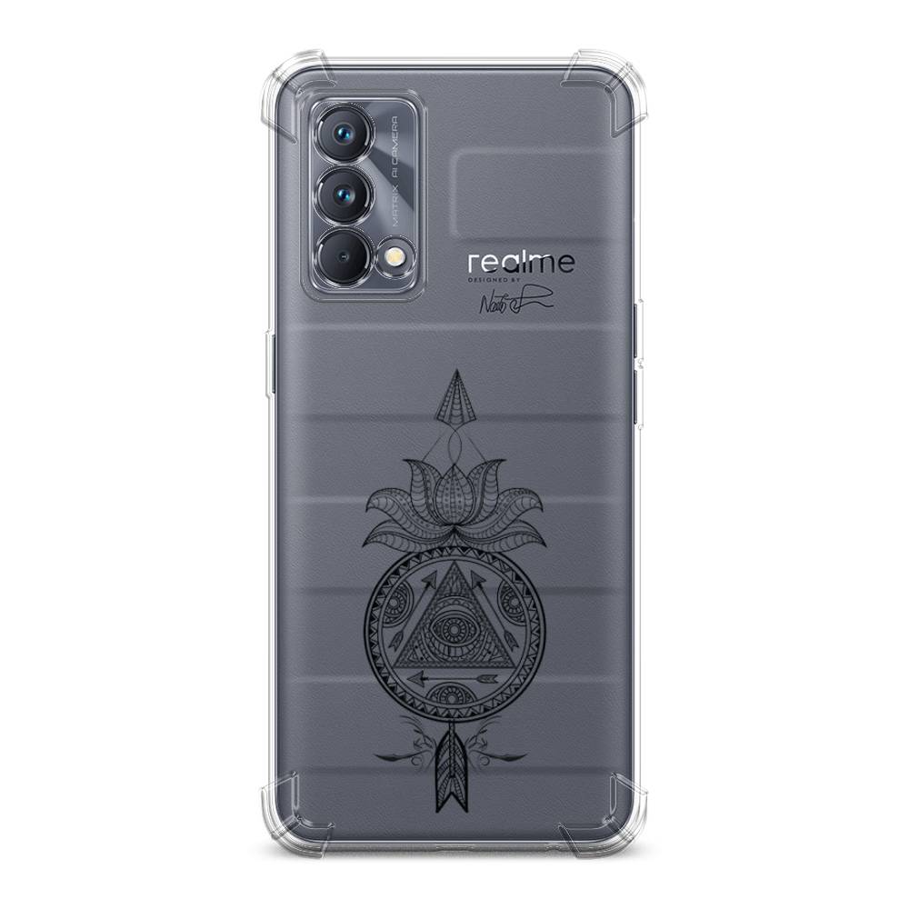 

Чехол Awog на Realme GT Master Edition "Талисман арт черный", Серый, 2510451-1