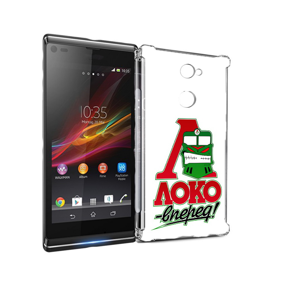 

Чехол MyPads Tocco для Sony Xperia L2 ФК локо вперед (PT99662.233.181), Прозрачный, Tocco
