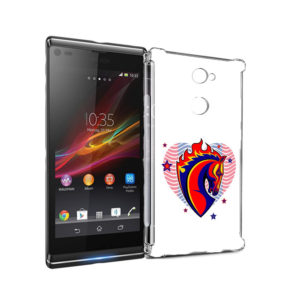 

Чехол MyPads Tocco для Sony Xperia L2 ФК ЦСЛ Лошадь (PT99662.233.180), Прозрачный, Tocco