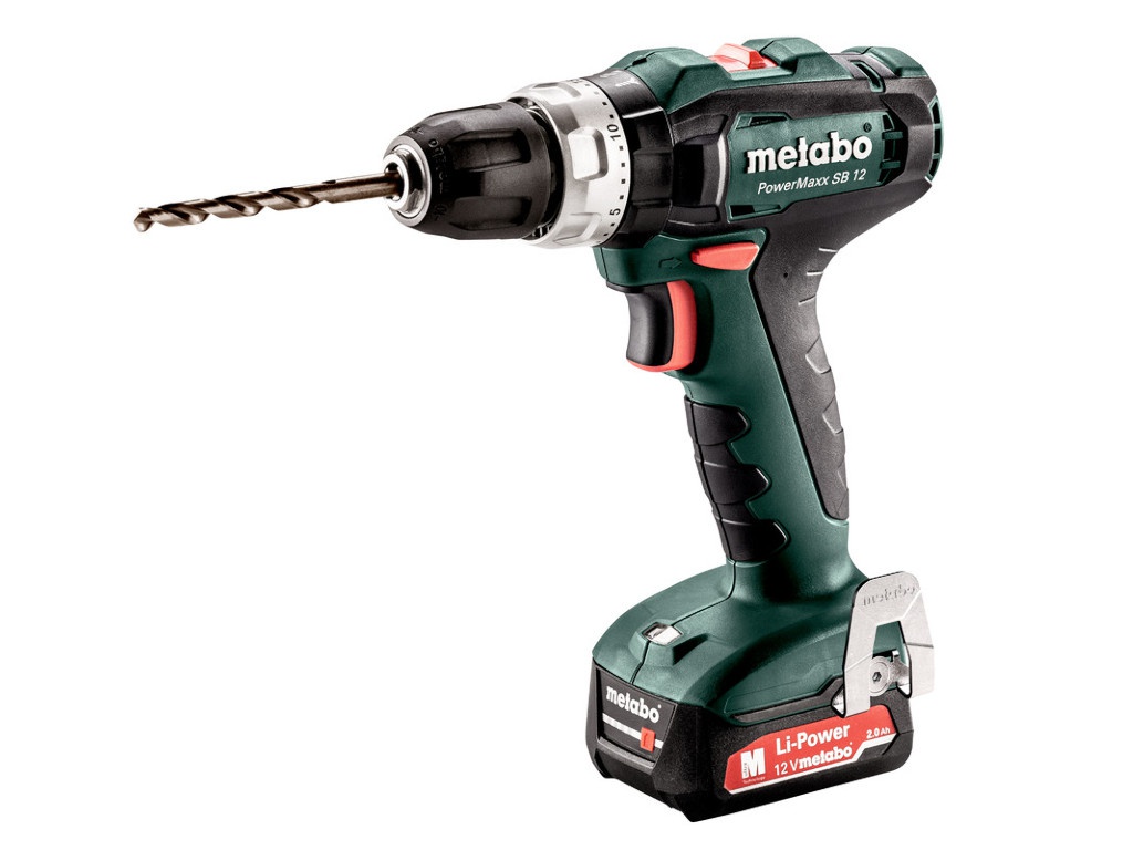 фото Акк. ударная дрель-шуруповерт metabo powermaxx sb 12 2.0ач х2 кейс 601076500