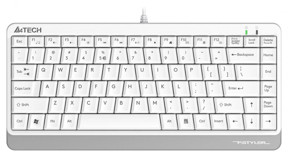Проводная клавиатура A4Tech Fstyler FKS11 White