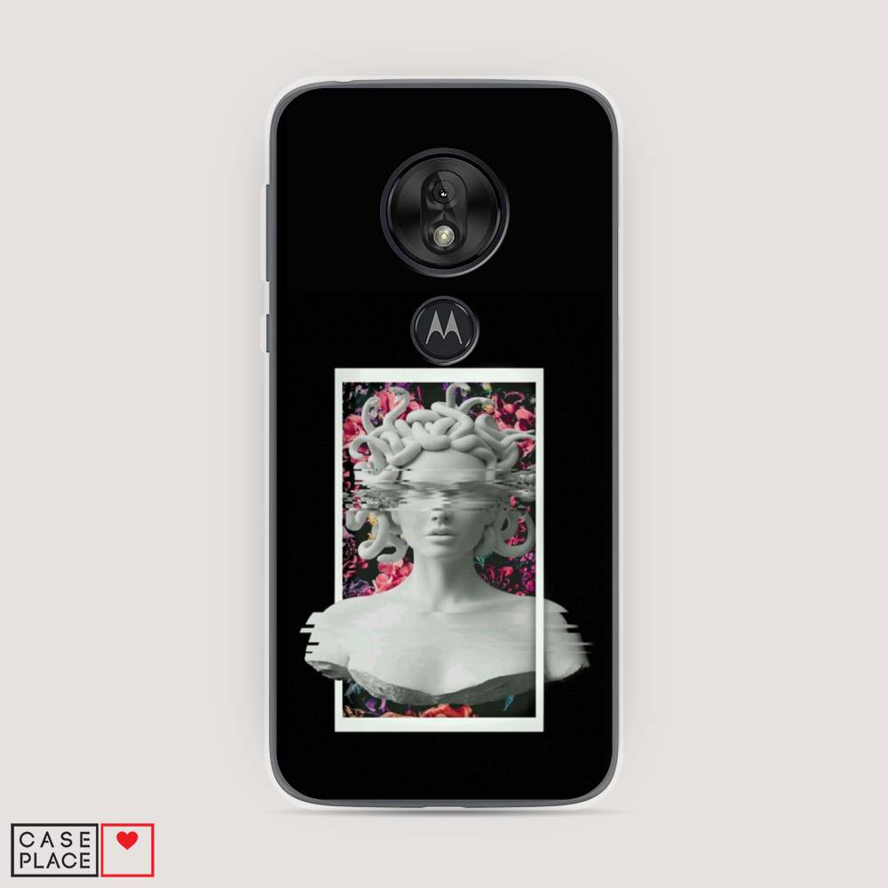 

Чехол на Motorola Moto G7 Play "Web Punk Медуза Горгона", Черный;серый, 241250-6