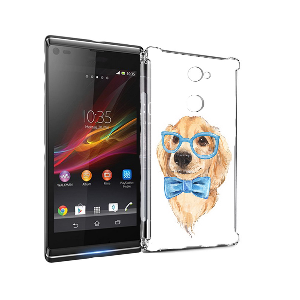 

Чехол MyPads Tocco для Sony Xperia L2 Собака интеллигент (PT99662.233.159), Прозрачный, Tocco