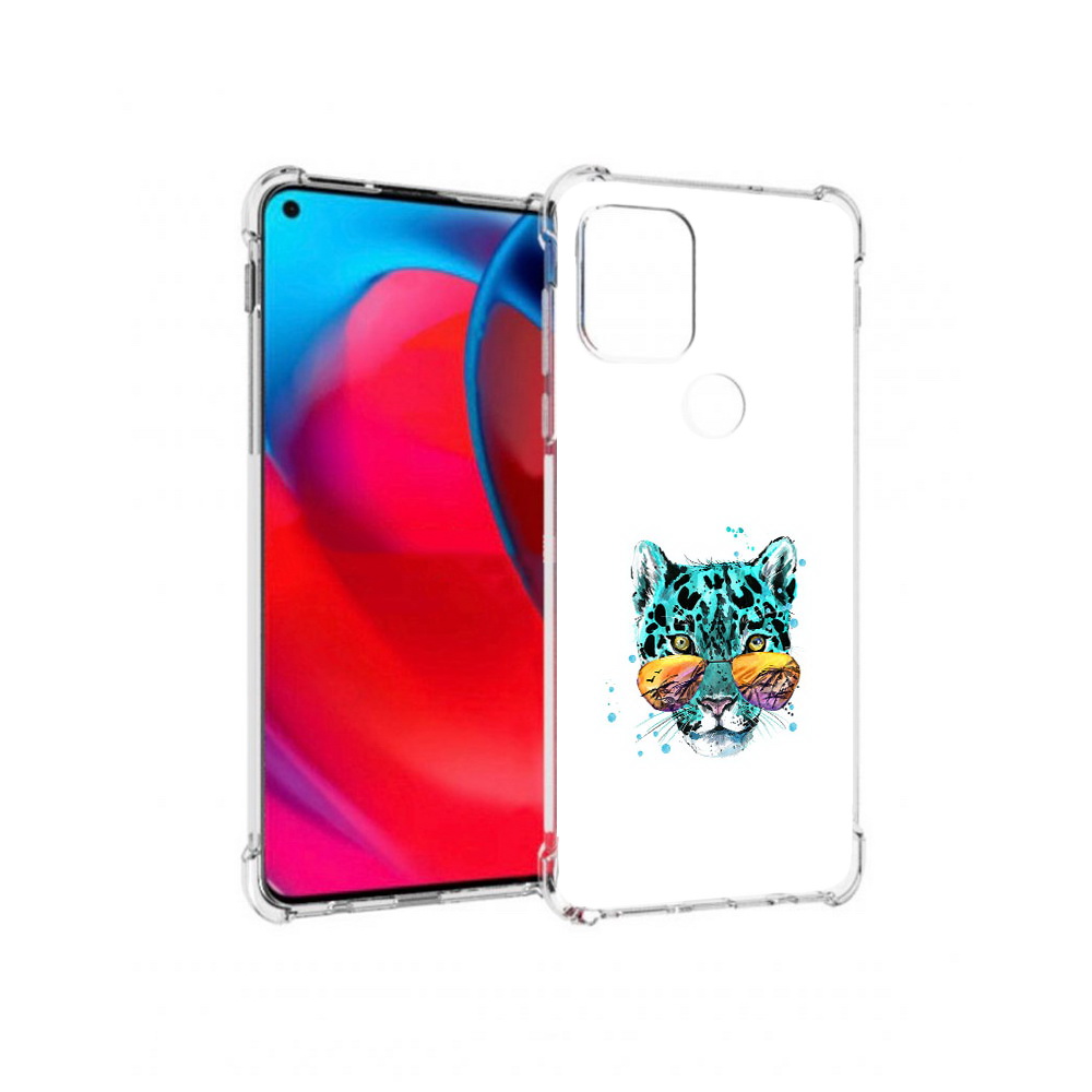 

Чехол MyPads Tocco для Motorola Moto G голубой лео (PT227067.359.294), Прозрачный, Tocco