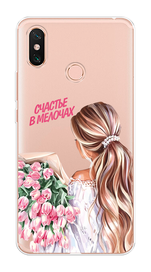 

Чехол на Xiaomi Mi Max 3 "Простые радости", Прозрачный;розовый;белый;бежевый, 34350-1