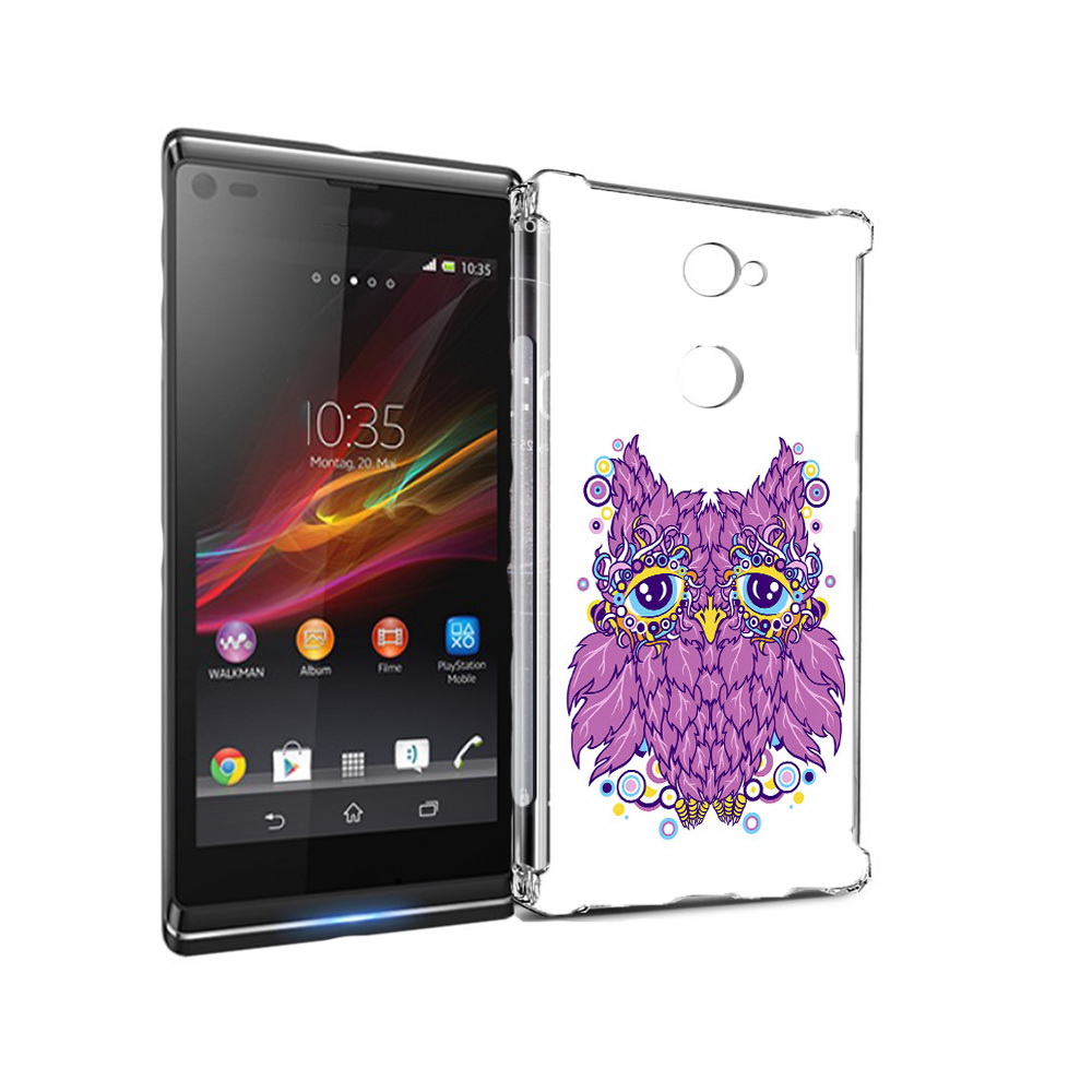 

Чехол MyPads Tocco для Sony Xperia L2 Розовая сова (PT99662.233.147), Прозрачный, Tocco