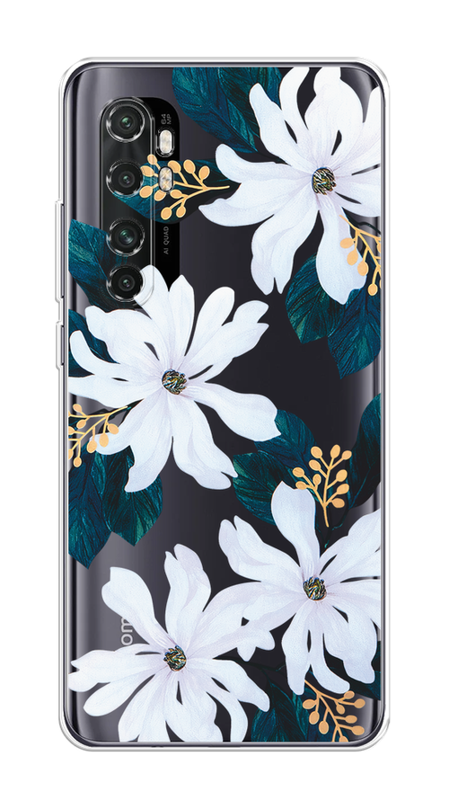 

Чехол на Xiaomi Mi Note 10 Lite "Delilah Flower", Зеленый;белый, 38450-1