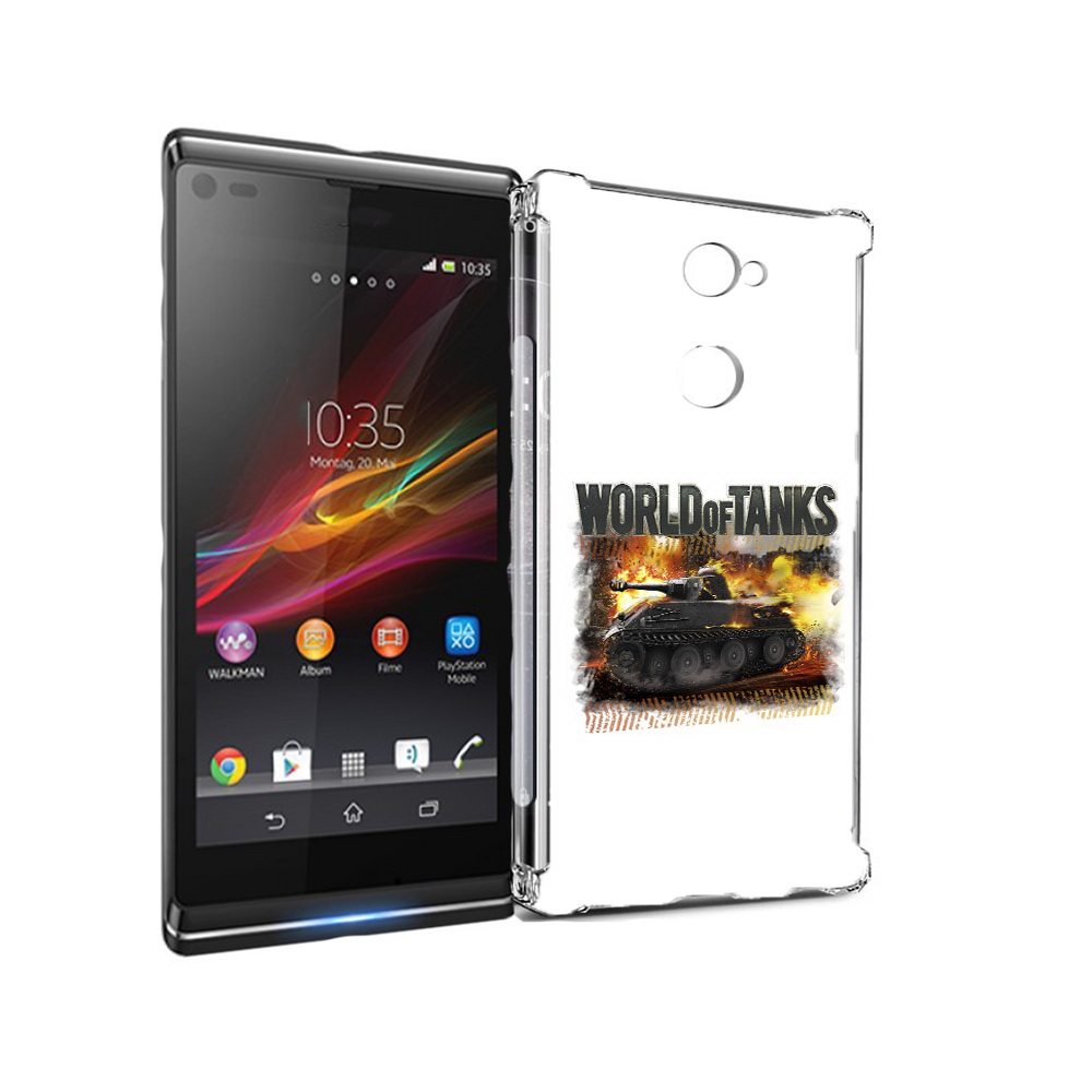 

Чехол MyPads Tocco для Sony Xperia L2 Мир танков-2 (PT99662.233.118), Прозрачный, Tocco