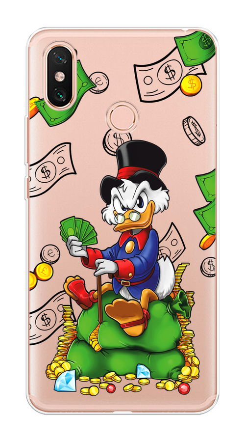 

Чехол на Xiaomi Mi Max 3 "Scrooge Richness", Черный;синий;зеленый, 34350-1