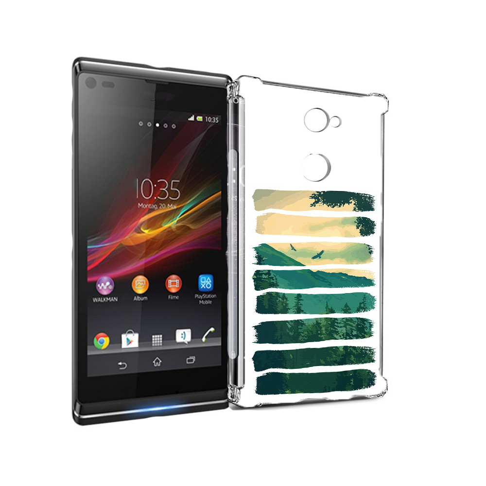 

Чехол MyPads Tocco для Sony Xperia L2 Лесная чаща (PT99662.233.107), Прозрачный, Tocco