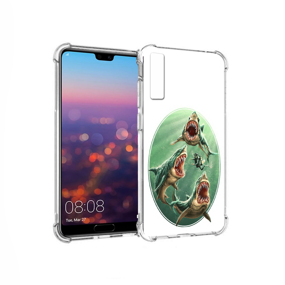 

Чехол MyPads Tocco для Huawei P20 Pro синяя бездна (PT108144.28.600), Прозрачный, Tocco