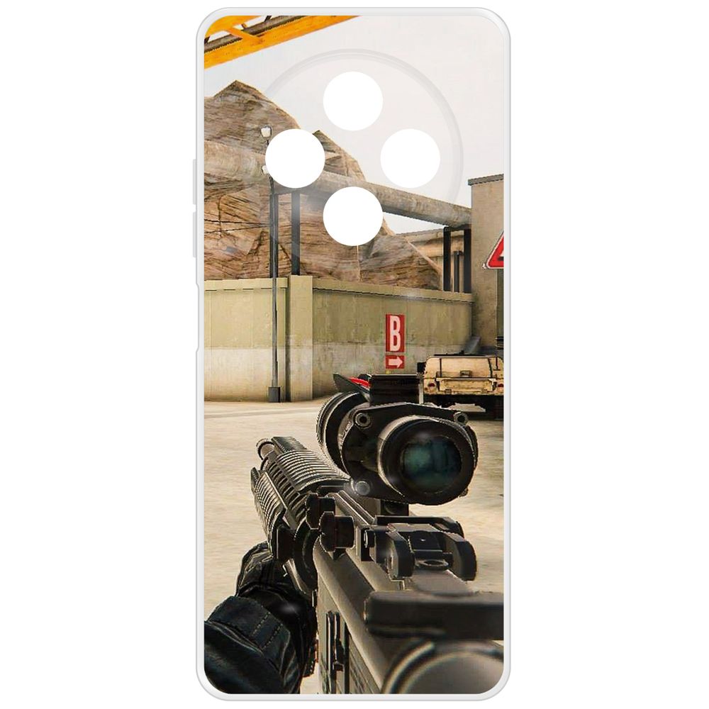 

Чехол-накладка Krutoff Clear Case Cтандофф 2 (Standoff 2) - Оптика для TECNO Spark 30, Прозрачный