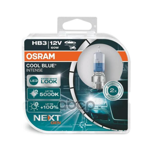 

Лампа Галоген 12V Hb3 60W P20d Osram Cool Blue Intense +100% Nextgen 5000K 2Шт 9005Cbn-Hcb