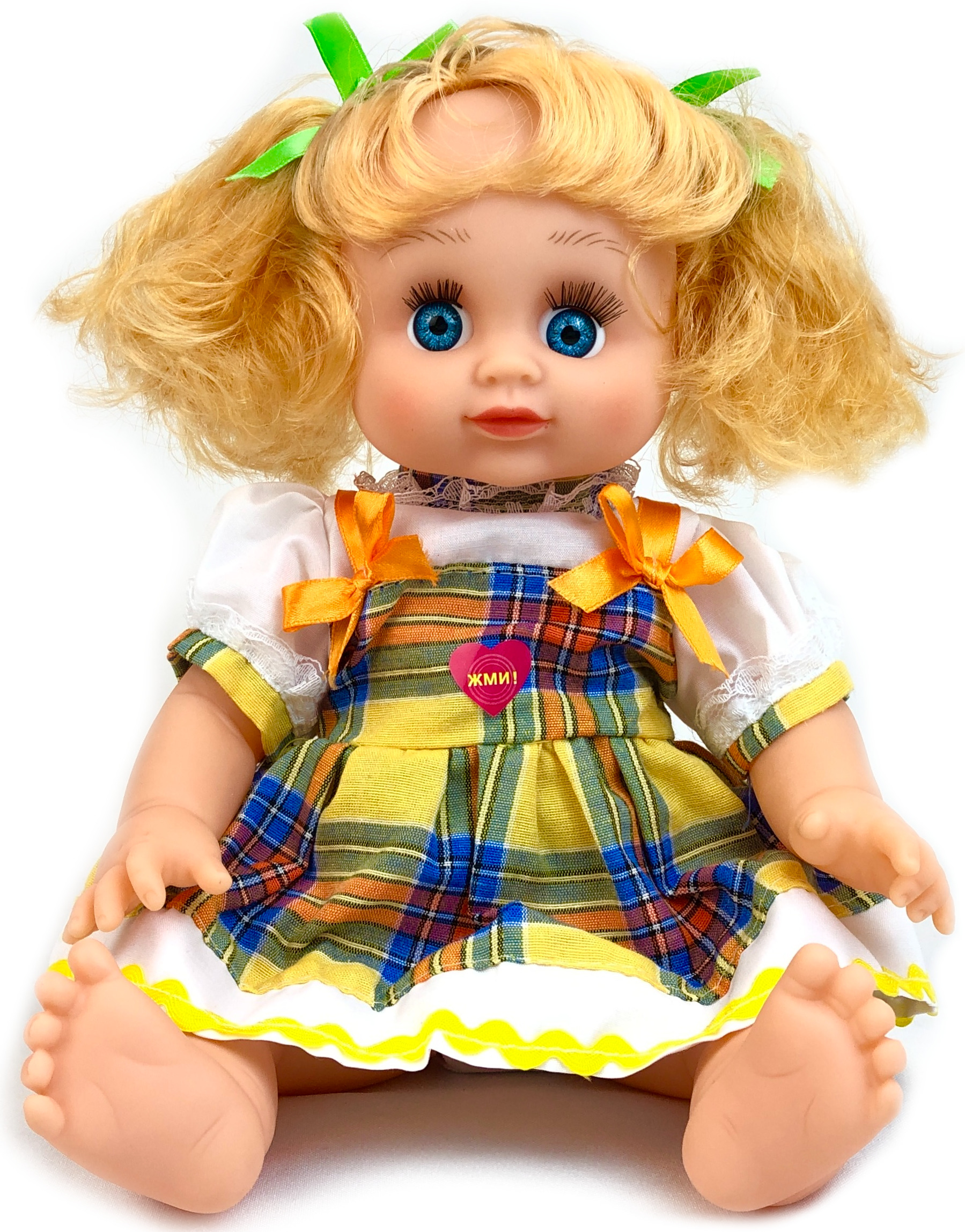 Интерактивная кукла PlaySmart Алина 7633 говорящая в сумочке-рюкзачке 33 см