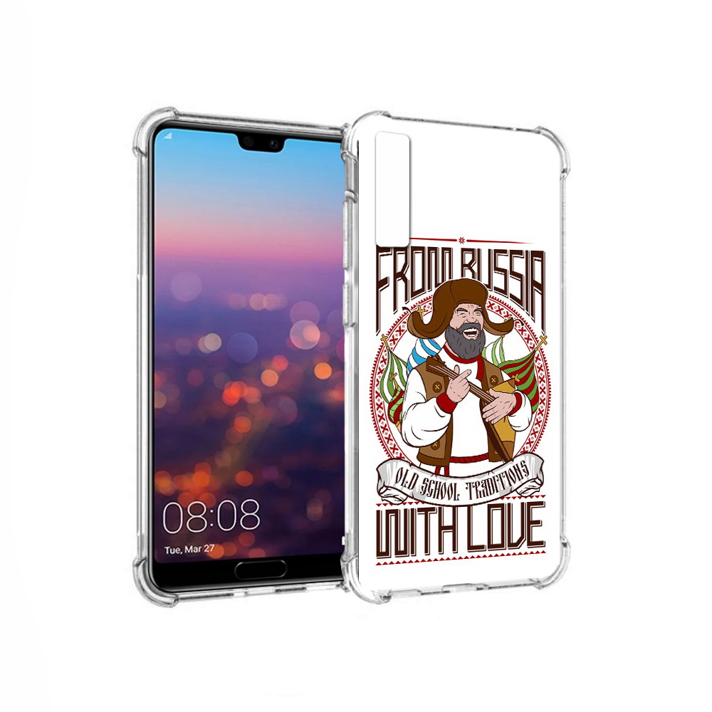 

Чехол MyPads Tocco для Huawei P20 Pro русский мужчина (PT108144.28.590), Прозрачный, Tocco