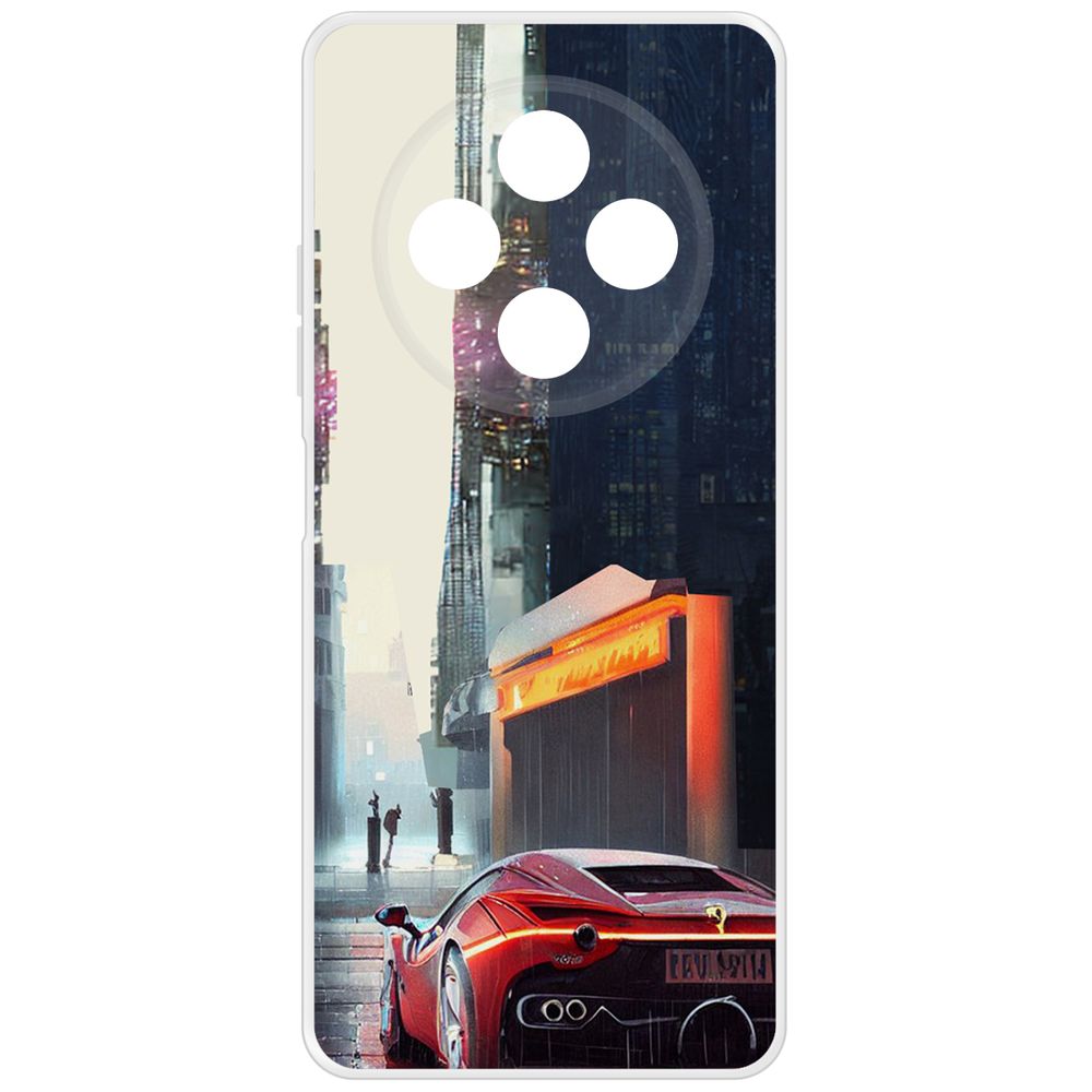 

Чехол-накладка Krutoff Clear Case Сити для TECNO Spark 30, Прозрачный