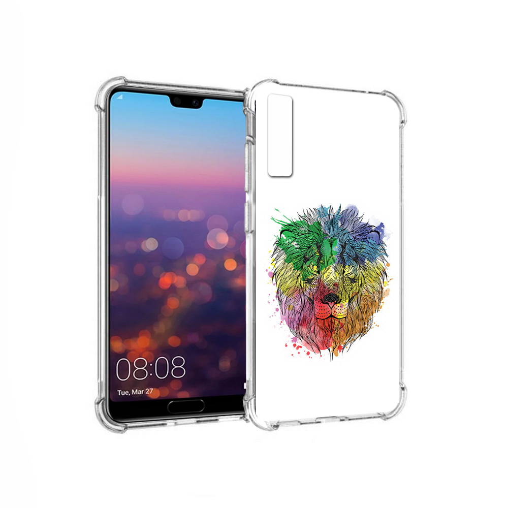 

Чехол MyPads Tocco для Huawei P20 Pro разноцветный гордый лев (PT108144.28.573), Прозрачный, Tocco