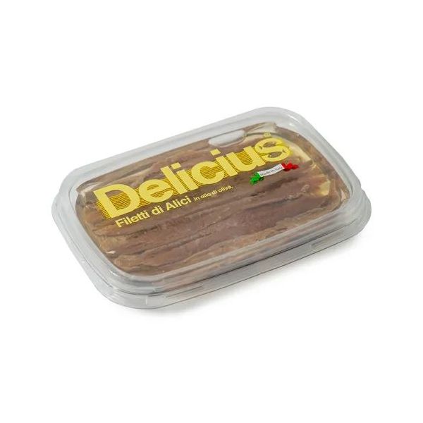 фото Анчоус delicious в масле филе 60 г delicius