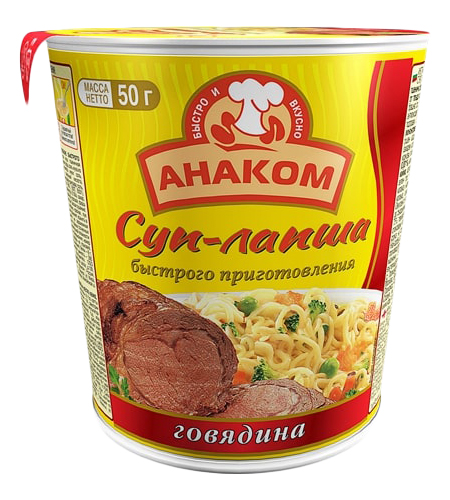 

Суп-лапша Анаком говядина 50 г