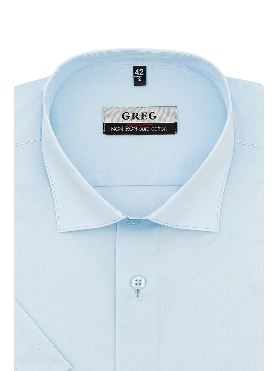 

Рубашка мужская Greg 00-00001685 голубая 39, Голубой, 00-00001685
