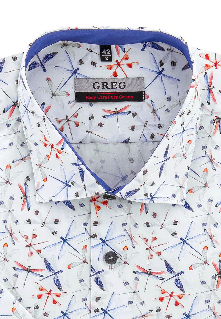 

Рубашка мужская Greg 01-00005590 голубая 39, Голубой, 01-00005590