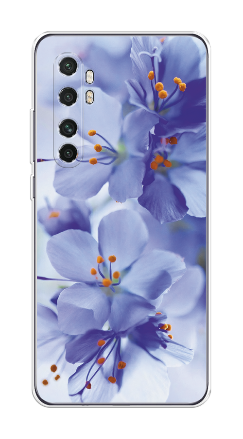 

Чехол на Xiaomi Mi Note 10 Lite "Фиолетовые цветки", Фиолетовый;синий, 38450-1