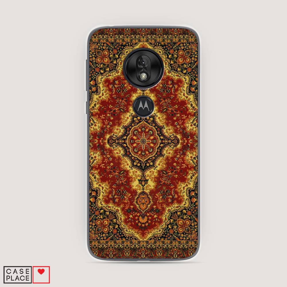 

Чехол на Motorola Moto G7 Play "Ковер", Коричневый;золотистый;красный, 241250-3