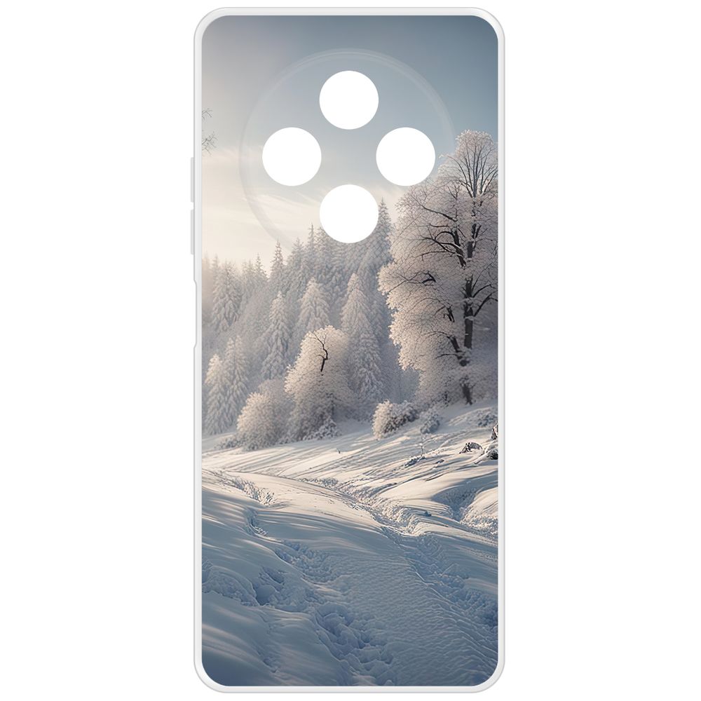 

Чехол-накладка Krutoff Clear Case Снег для TECNO Spark 30, Прозрачный