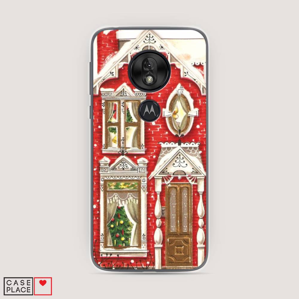 

Чехол на Motorola Moto G7 Play "Пряничный домик", Белый;красный;зеленый, 241250-5