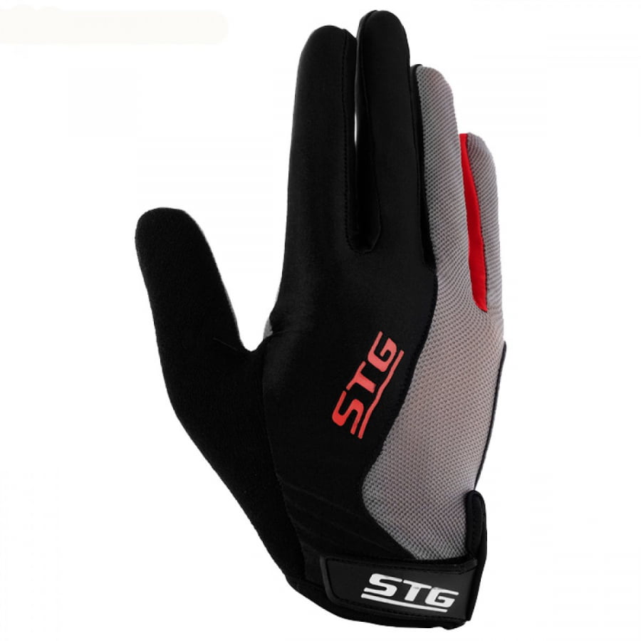 

Велоперчатки STG 806, black/grey/red, M, Х87906