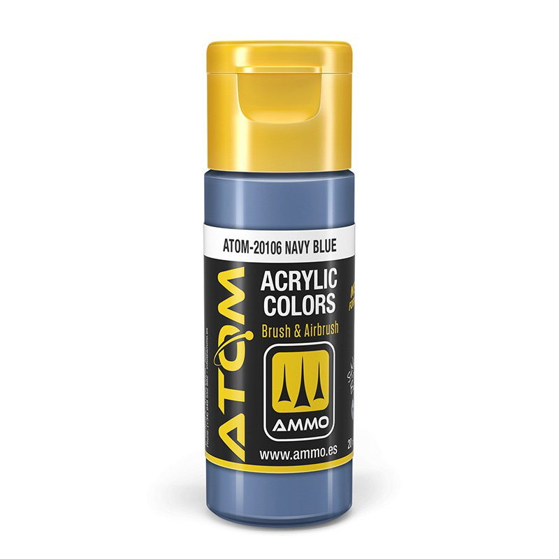 

Акриловая краска Ammo Mig Atom Color Тёмно-синий Navy Blue ATOM20106