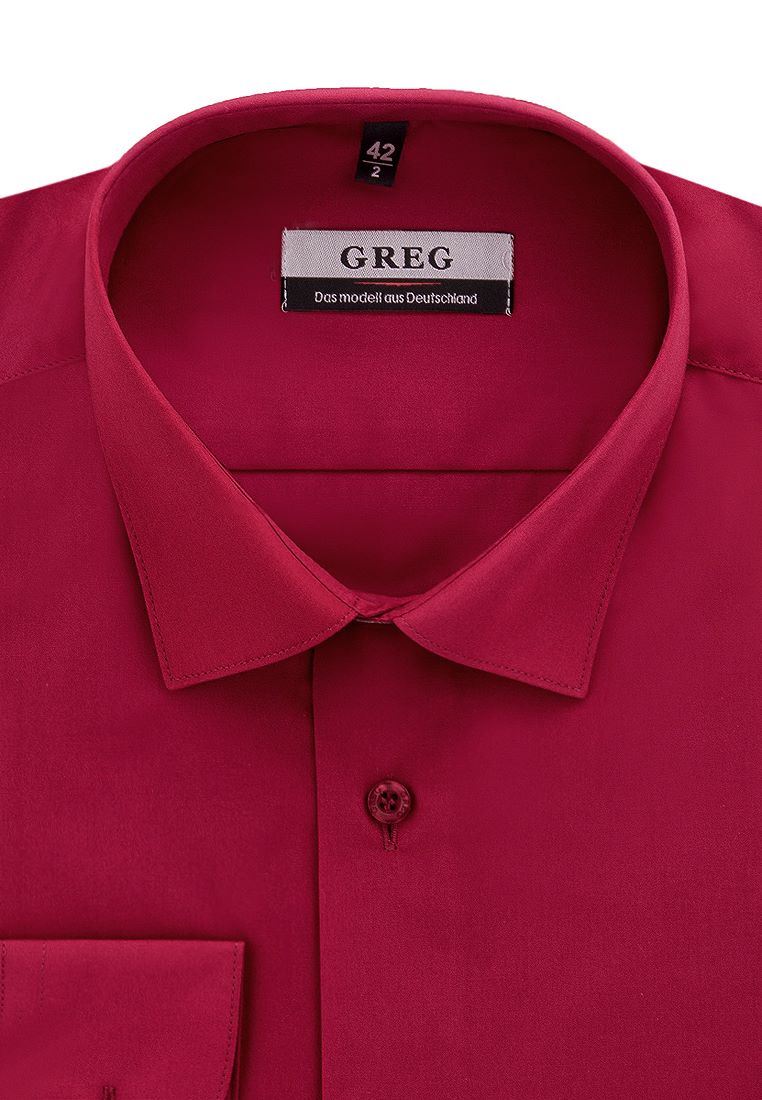 

Рубашка мужская Greg 01-00006725 красная 39, Красный, 01-00006725