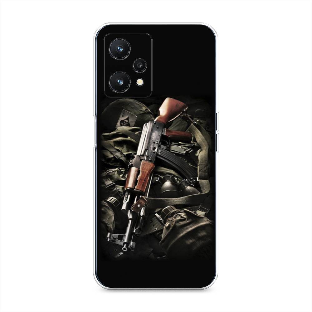 

Силиконовый чехол "Автомат" на Realme 9 5G, Разноцветный